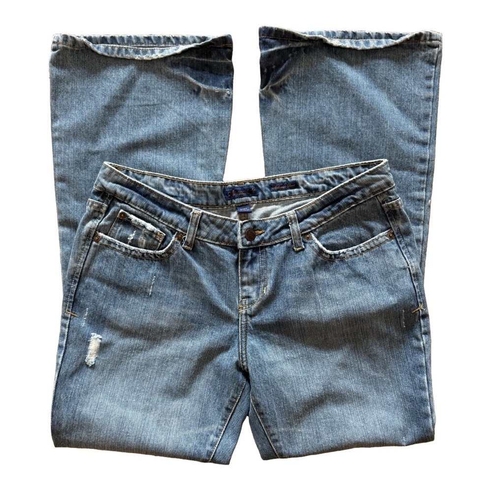AEROPOSTALE πΈ Womenβs Mid-Rise Authentic Flare Jeans π Size 9/10 Short πΌβ¨ - Picture 3 of 15